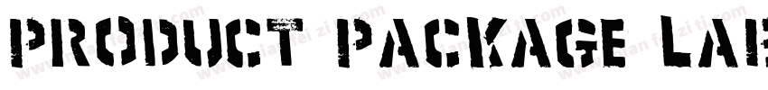 Product Package Labe字体转换